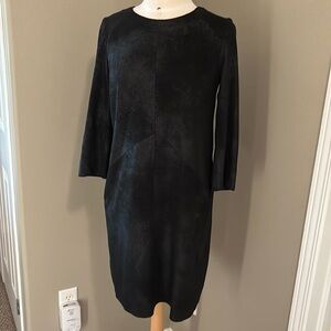 Sandwich Faux Suede Black Dress Size 38